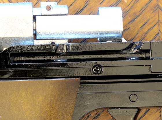 Walther P38 BB pistol slide off