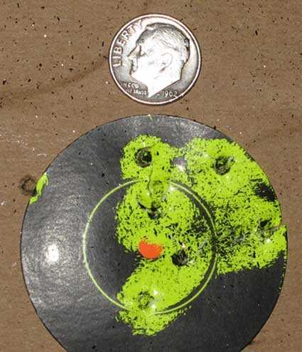 Winchester 16 shot BB pistol third target