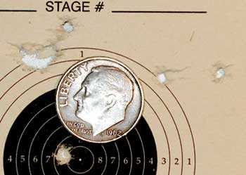 Tech Force M12 breakbarrel air rifle 25-yard target