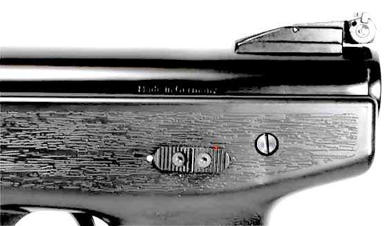 Beeman HW 70A air pistol safety switch