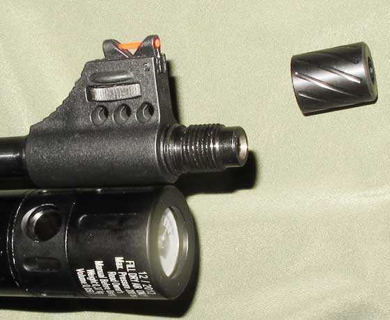 Hatsan AT P1 PCP air pistol fill port and gauge