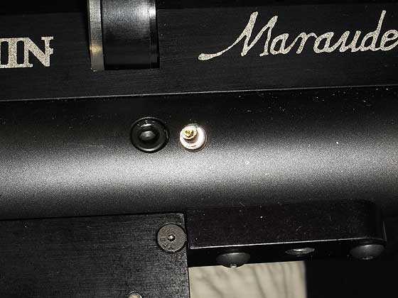 Benjamin Marauder adjustment screw in rifle