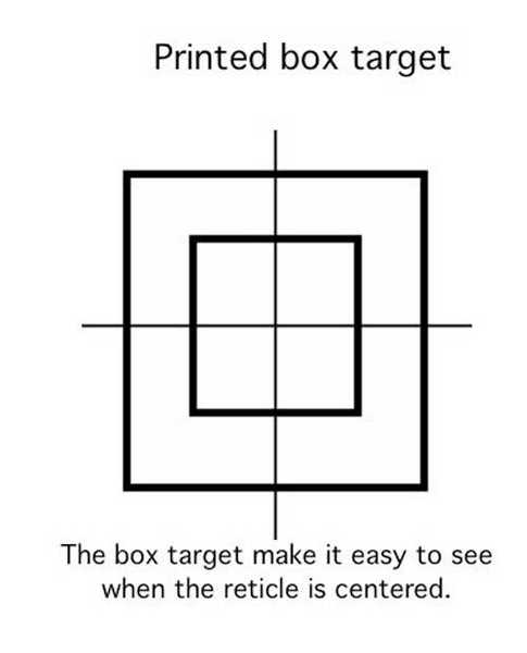 printed box target