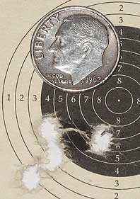 25-caliber Benjamin Marauder 25 yard target Diana Magnum