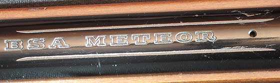BSA Super Meteor tube markings