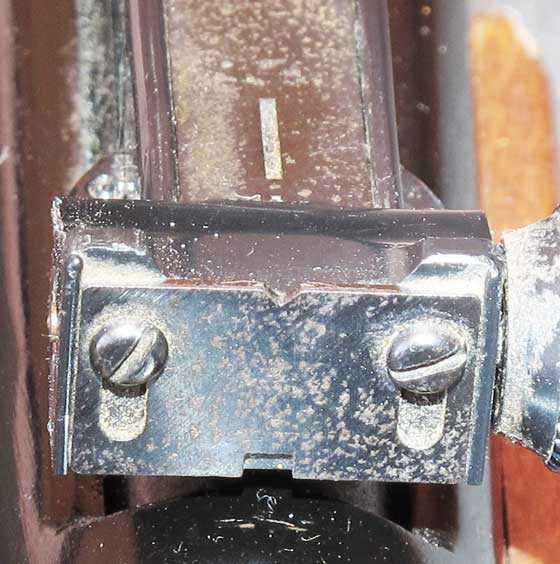 BSA Super Meteor rear sight notch