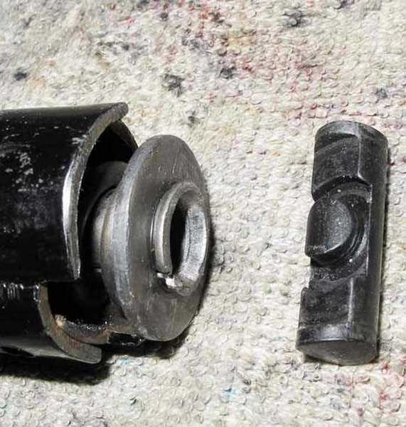 BSA Super Meteor mainspring retention pin detail