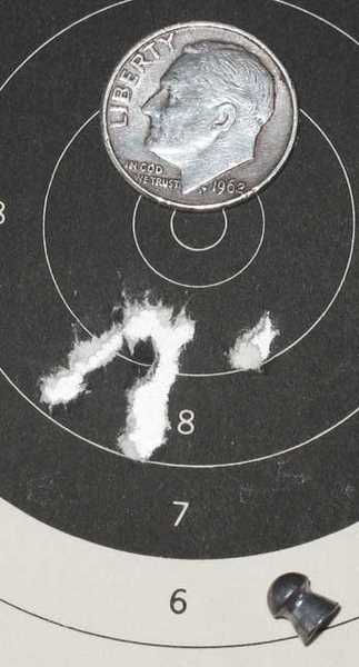 See All Open Sight test P1 target with open sights