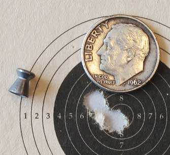 RWS R10 Match Pistol target