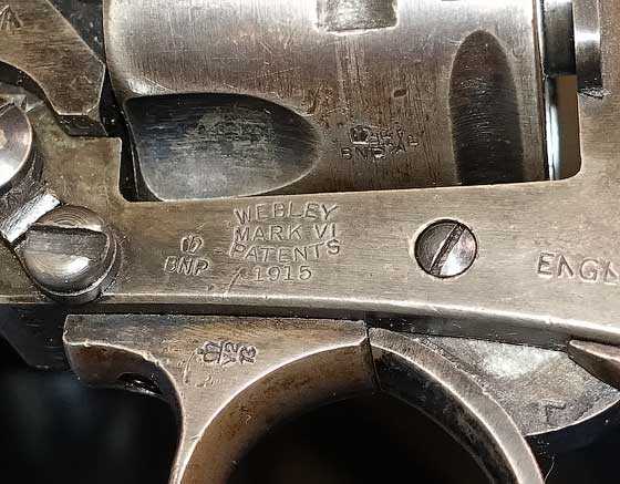 Webley Mark VI revolver firearm model