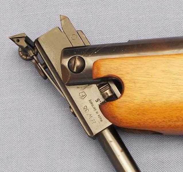 HW35  barrel open thumbpiece in cutout
