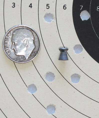 Gletcher Nagant pellet revolver HN Finale target