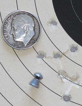 Gletcher Nagant pellet revolver HN Finale target