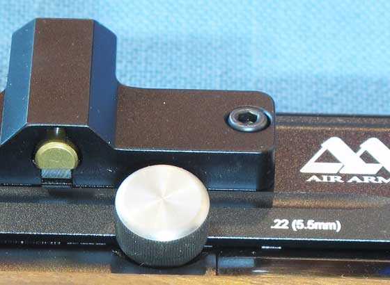 Air Arms TDR rifle power knob