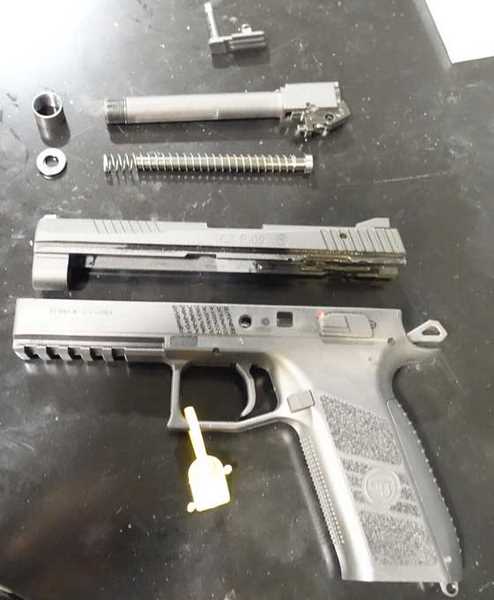 ASG CZ pistol disassembled