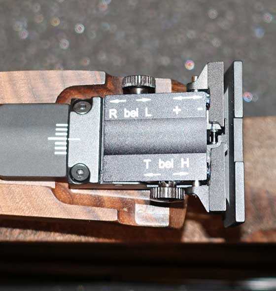 FWB P44 rear sight