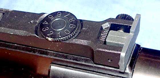 Walther Parrus rear sight