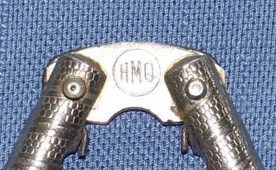closeup of initials
