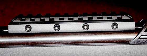 Throttle scope rail