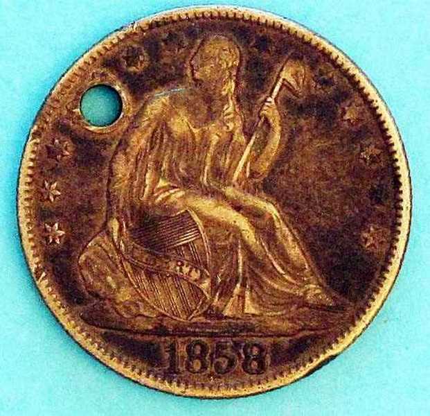 Holed half Obverse