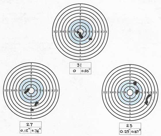 BSA GRT Lightning 30 yard groups