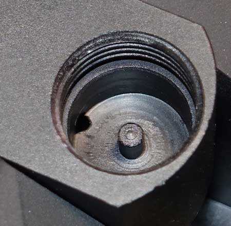 Gauntlet valve pin