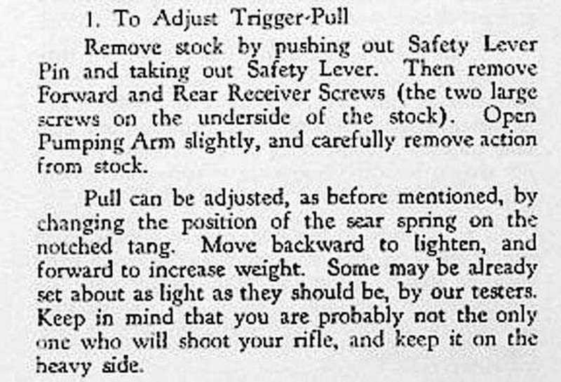 Sheridan Supergrade trigger adjust