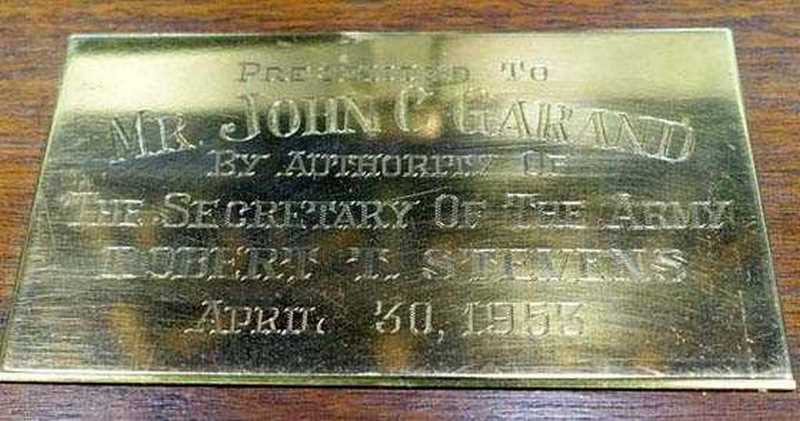 Garand plate