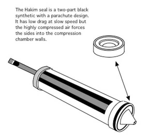 Hakim piston and seal