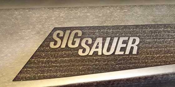 Sig ASP20 laser carving