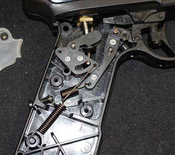 V10 pistol cover off