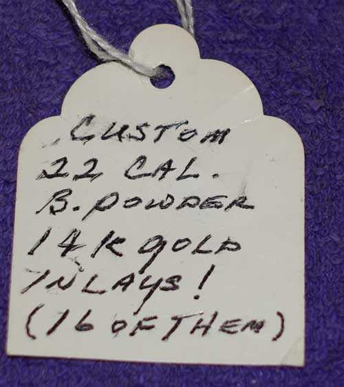 American Zimmerstutzen hang tag