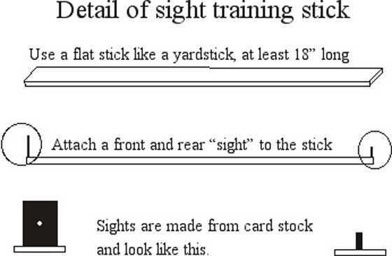 sight training stick