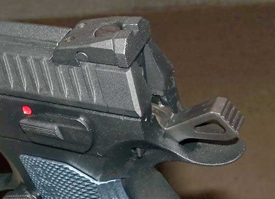 CZ75 rear sight