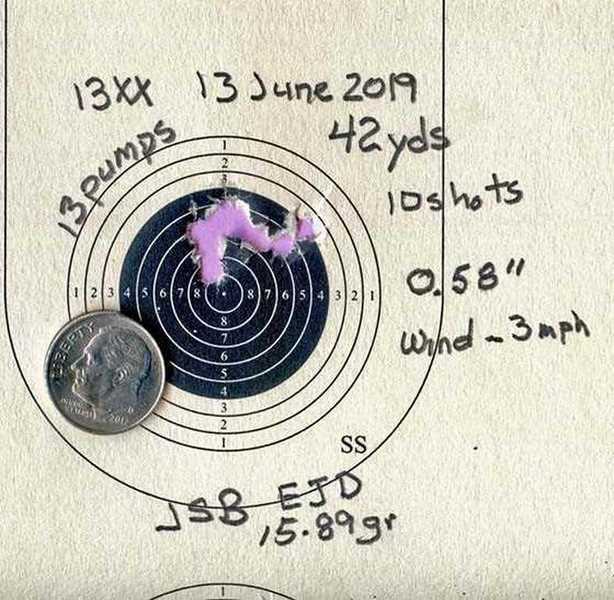 modified Crosman 1377 13XX 42 yards