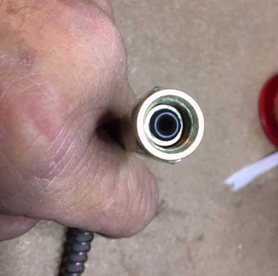 Omega Supercharger o-ring in hose