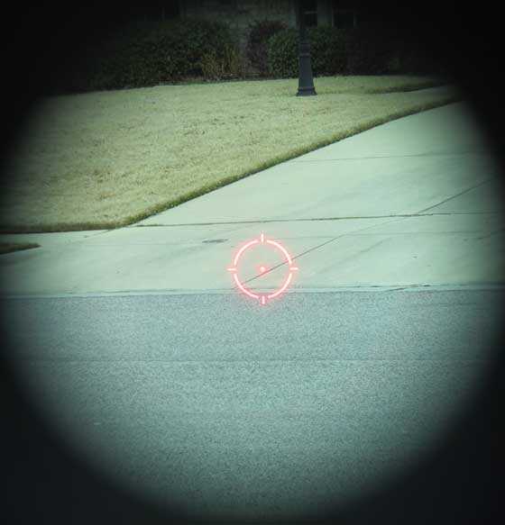 Sig Romeo5 dot on driveway