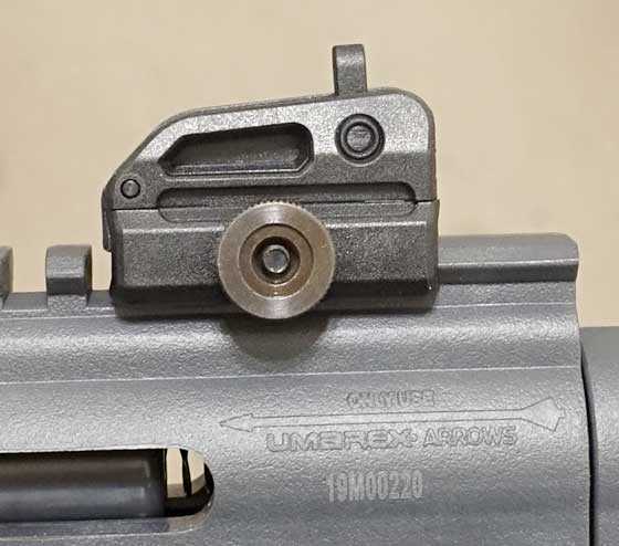 Air Javelin rear sight mounted