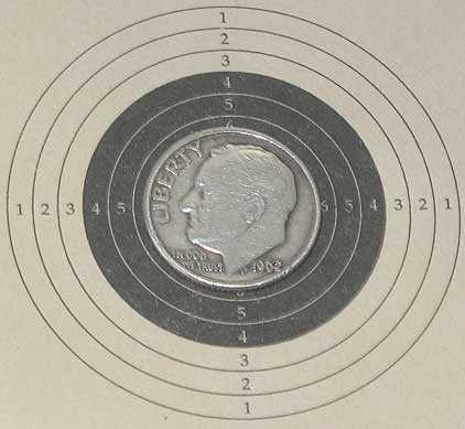 dime on target