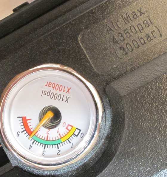 Avenger regulator gauge