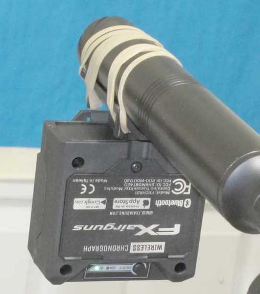 FX chronograph mounted
