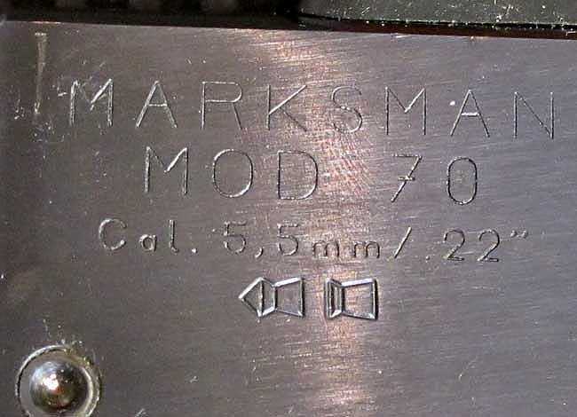 Marksman model 70 left