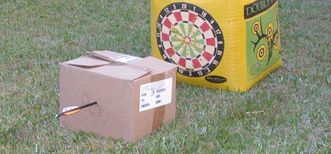 rubber mulch box with arrow
