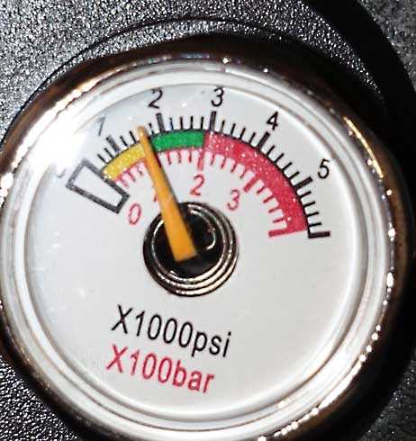 Avenger bullpup regulator gauge