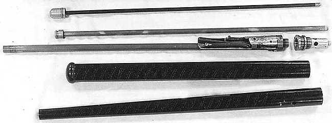 air cane disassembled