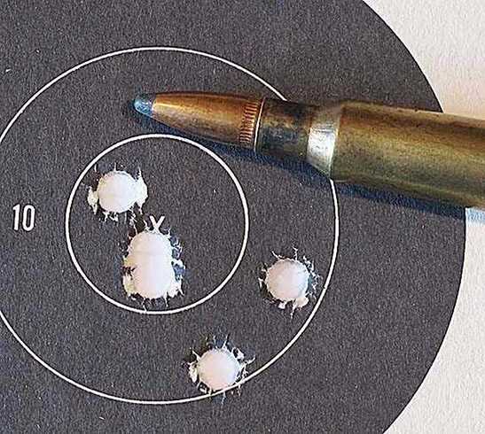 centerfire bullet hole