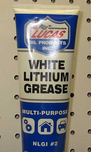 white Lithium grease