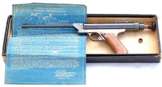 Brown pneumatic pistol Larry Hannusch