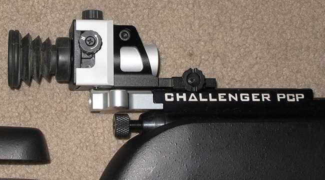Challenger rear sight detail