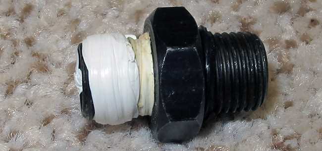 connector taped left